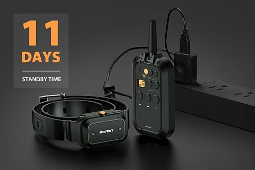 Miniatura 6 de PATPET Dog Training Collar with Remote(34 Mile) - Outdoor Hunting E Collar for Dogs Training, Shock Collar for Medium Large Dogs(15-140 lbs)