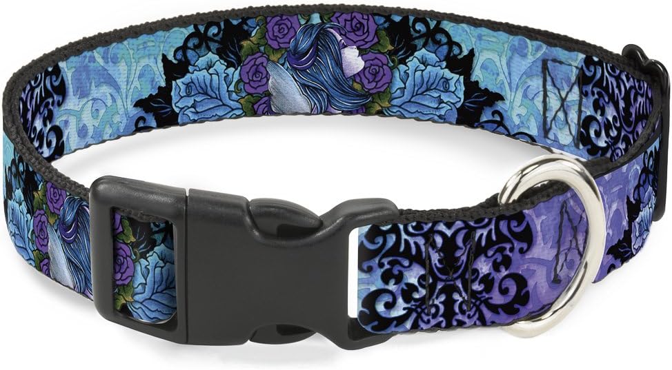 Buckle-Down PC-W32045-WM Plastic Clip Collar, 1.5" Wide-Fits 16-23" Neck-Medium