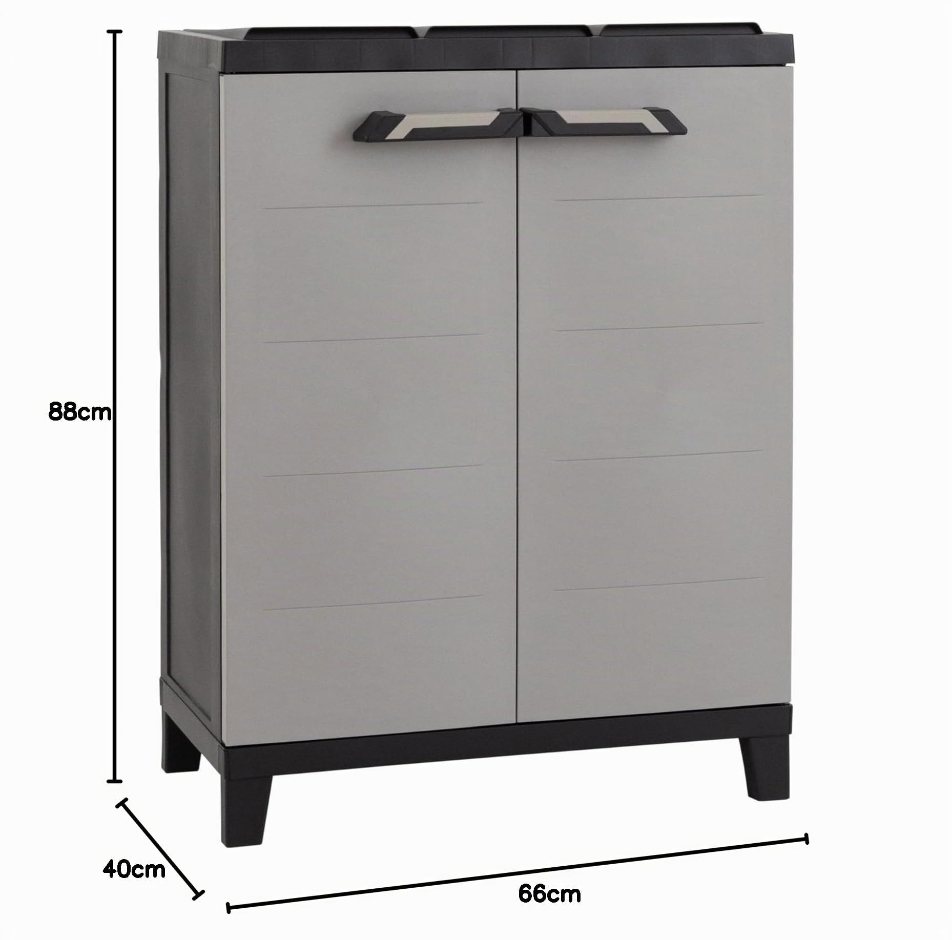 Toomax Pattumiera raccolta differenziata Prime antracite/grigio tortora 159Lt (3 spazi da 53 Lt)