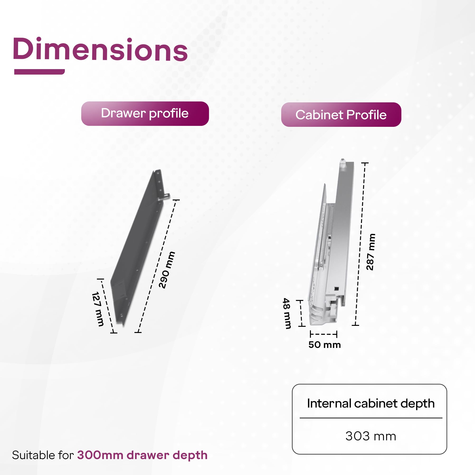 Godrej Slim Drawer Slides - 35kg Capacity -6