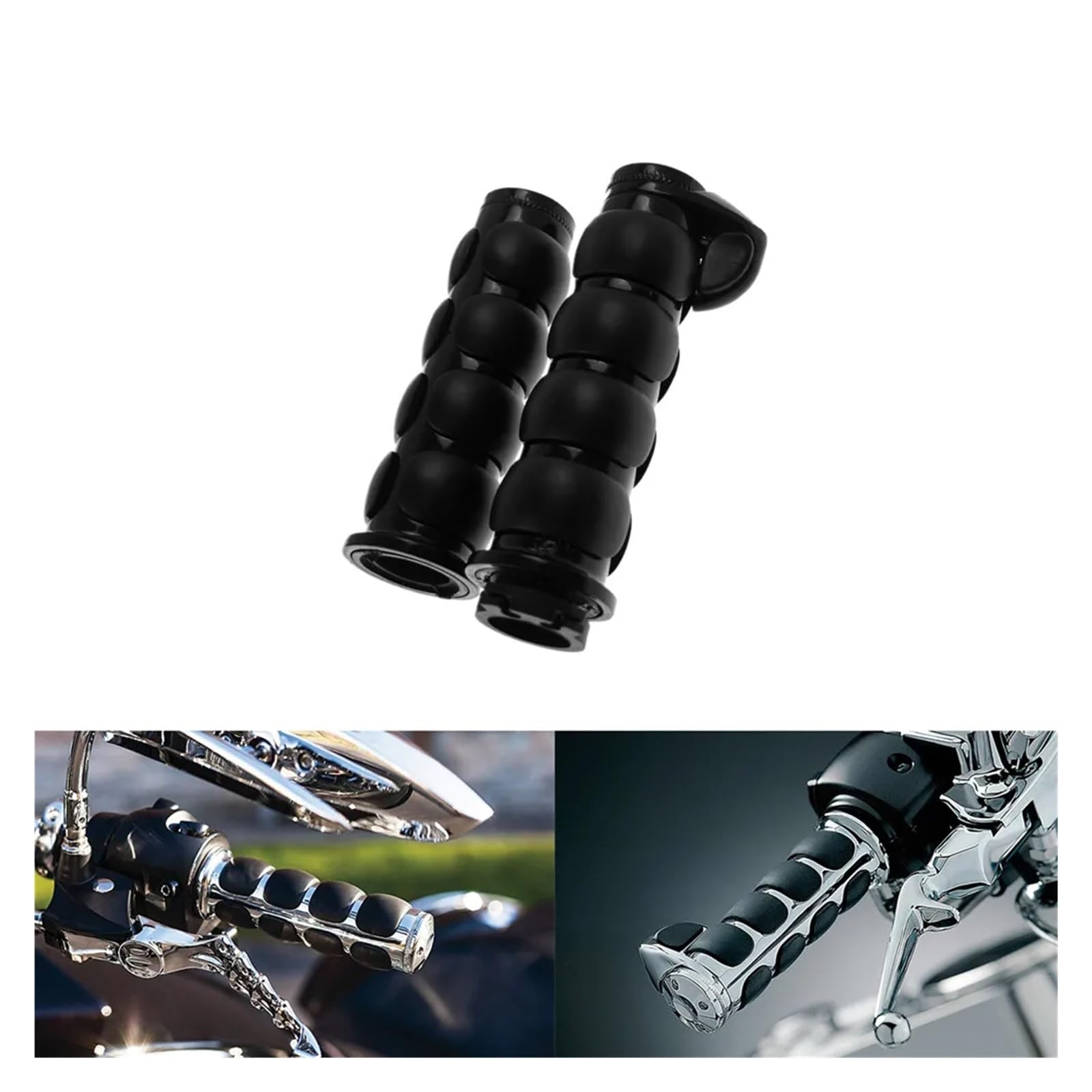 Manillar de goma para motocicleta de 1 pulgada y 25 mm, con extremos de barra antideslizantes para Yam&Aha para Hon&da para Har&ley XL