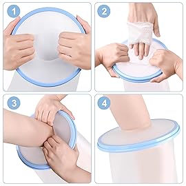 VALLEYWIND Waterproof Arm Cast Cover for Shower Kids Reusable Cast Protector for Shower Arm Child Cast Bag for Shower Hand Wrist, 16 Inch