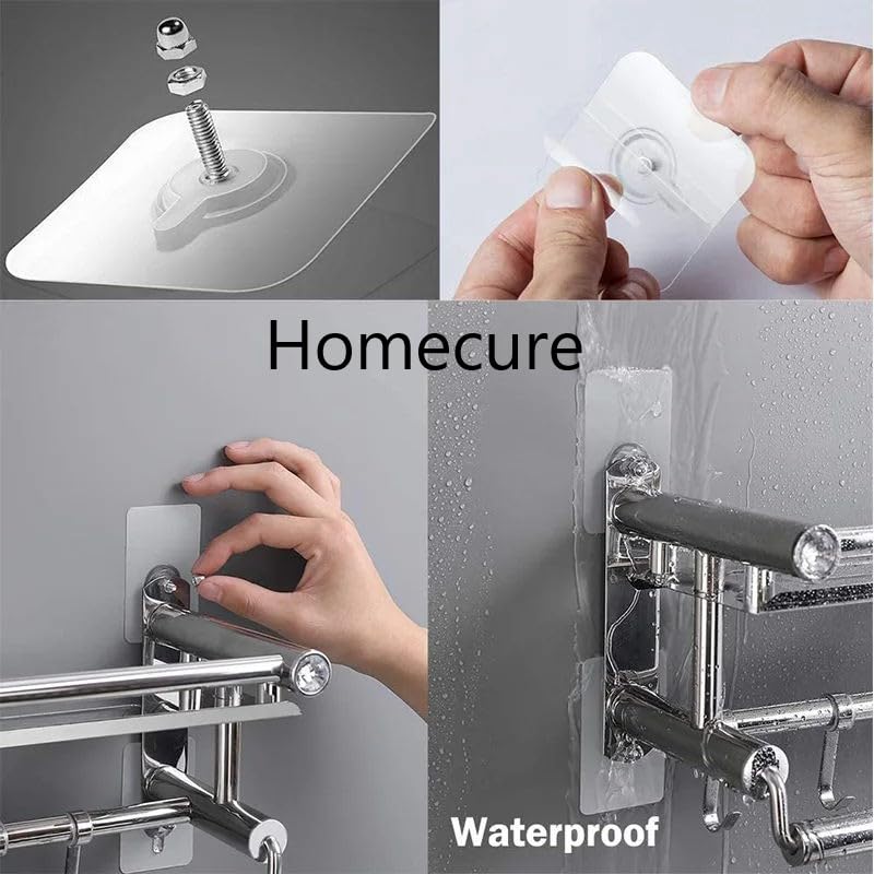 Image of Photo Frame Hooks for Wall Without Drilling, | Self-Adhesive Hooks for Wall Heavy Duty Strong | Nail Free for Hanging Photo Frame Stainless Steel | (Nail Hook, Pack of 5)