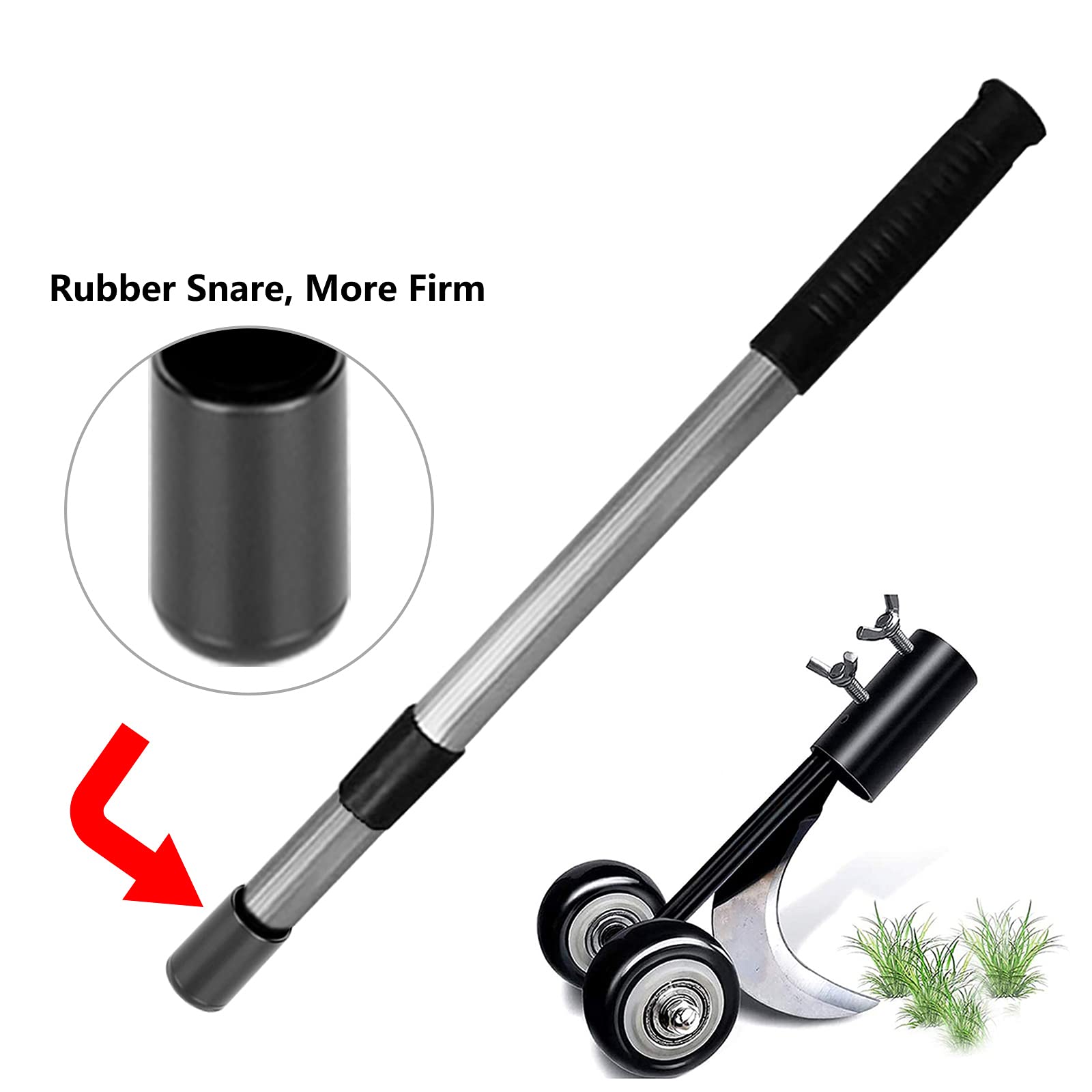 2 in 1 Desherbeur Telescopique,Outil De Désherbage De Terrasse,Désherbeurs Manuels avec Roues,Longueur Évolutive 56-95CM,pour Jardin, Patio, Allées Et Trottoirs