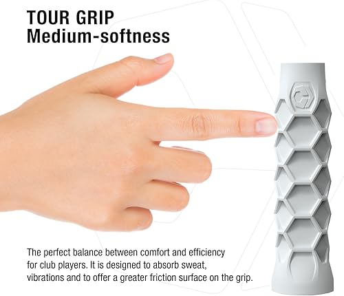 Miniatura 6 de Paddle Grip - 5.25 pulgadas - Soporta codo de tenis, mejora la fuerza de agarre, reduce la vibración con soporte para los dedos y diseño antisudor