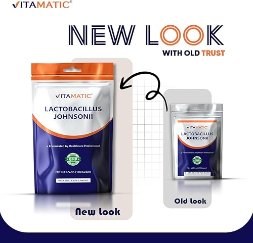 Vista 8 de Vitamatic Lactobacillus Johnsonii Probiotic Powder - Apoyo para la salud digestiva - 3.53 oz (3.5 onzas) - 100 porciones