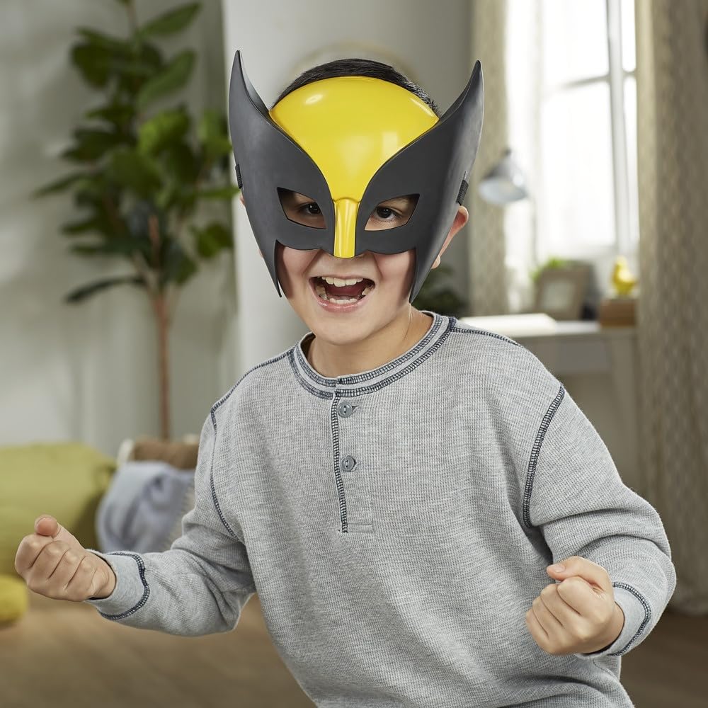 Marvel X-Men, maska kostiumowa Wolverine, maska superbohatera, przedmioty kostiumowe, zabawki dla chłopców, kostium superbohatera, od 5 lat