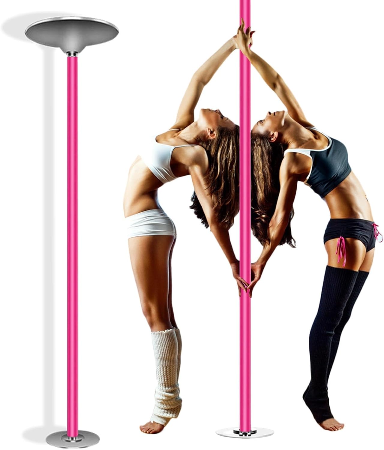 Dancer Poles for Home Spinning Static, Floor to Ceiling Stripper Poles