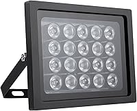 Vista 1 de Iluminador infrarrojo 20 unids matriz IR LED IR iluminador visión nocturna gran angular largo alcance al aire libre impermeable para cámara de Negro