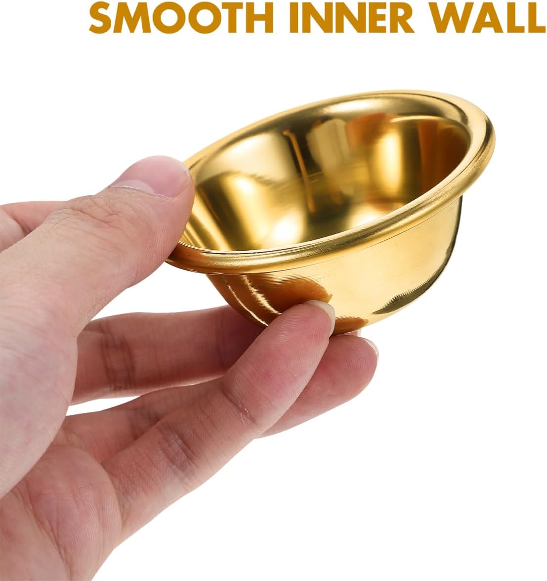 PATKAW 7Pcs Copper Offering Bowl Set Buddhist Water Bowls Tibetan Worship Cup Holy Water Bowl Buddhist Alar Supplies for Yoga Meditation Random Color