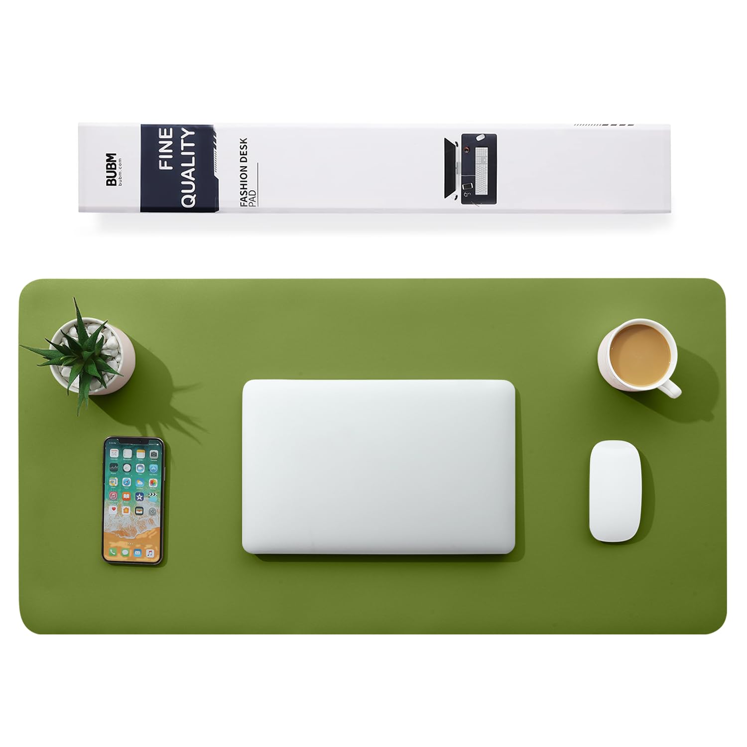 Multifunktionales Office Mauspad,BUBM 90x43cm wasserdichte Schreibtischunterlage aus PU-Leder,Ultradünnes Mousepad,rutschfeste Schreibtischmatte, für Büro und Zuhause