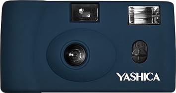 Yashica MF-1 Snapshot Art 35mm Film Camera Set (Prussian Blue)