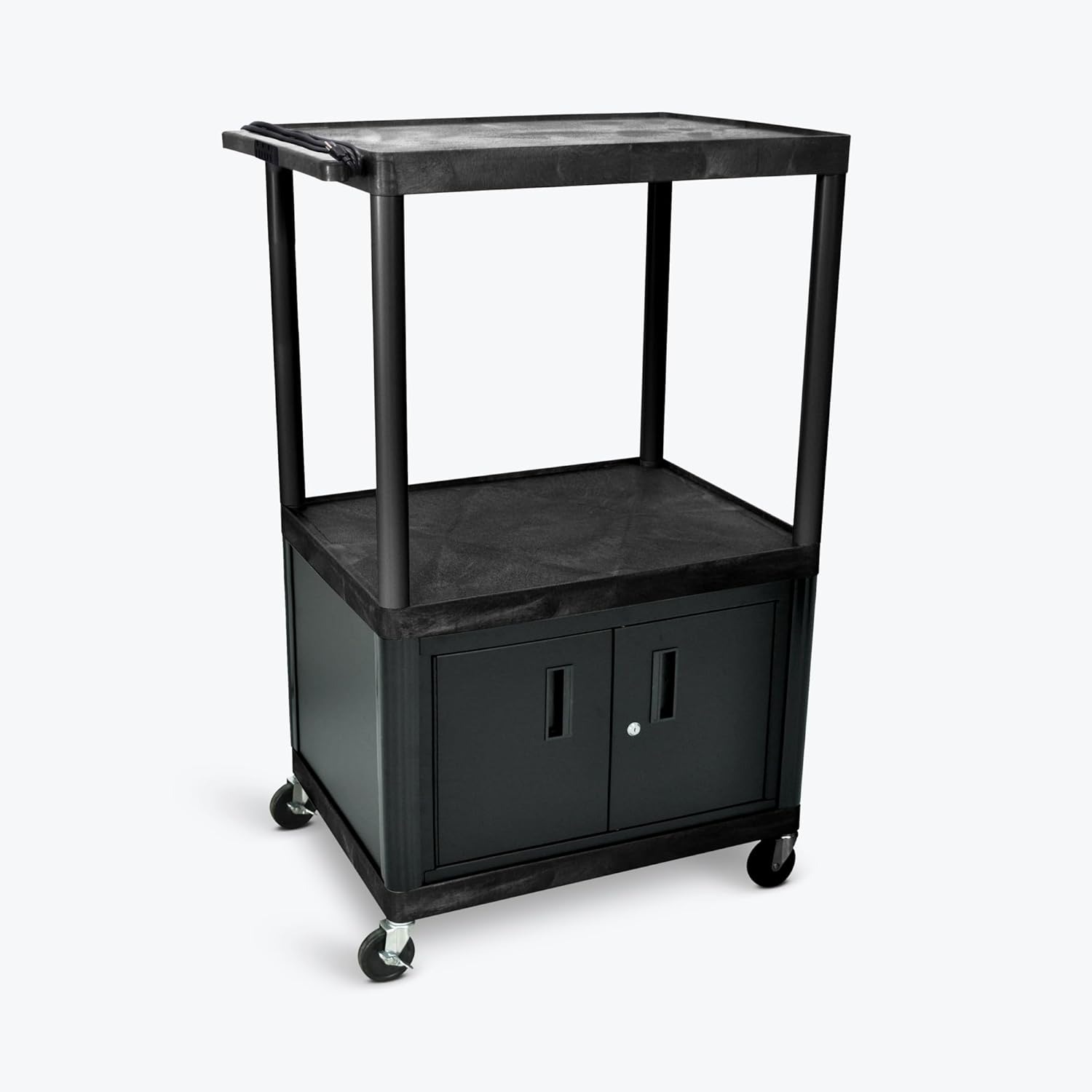 FSE 373-LP54CE-B 54"H AV Cart - 3 Shelves Cabinet Electric