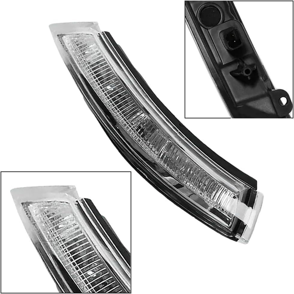 Car Rearview Mirror Side Marker Light, Rear View LED Side Mirror Turn Signal Amber Lamps, Compatible with Cadillac ATS 2014-2016 - Right Passenger Side