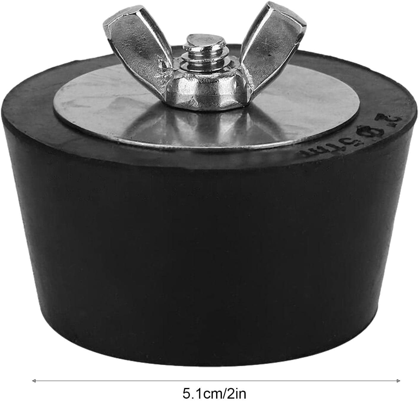 2 szt. korek do zimowego basenu, gumowa wtyczka do basenu, zimowa wtyczka rozszerzająca z metalowymi śrubami do basenów naziemnych (51 mm)