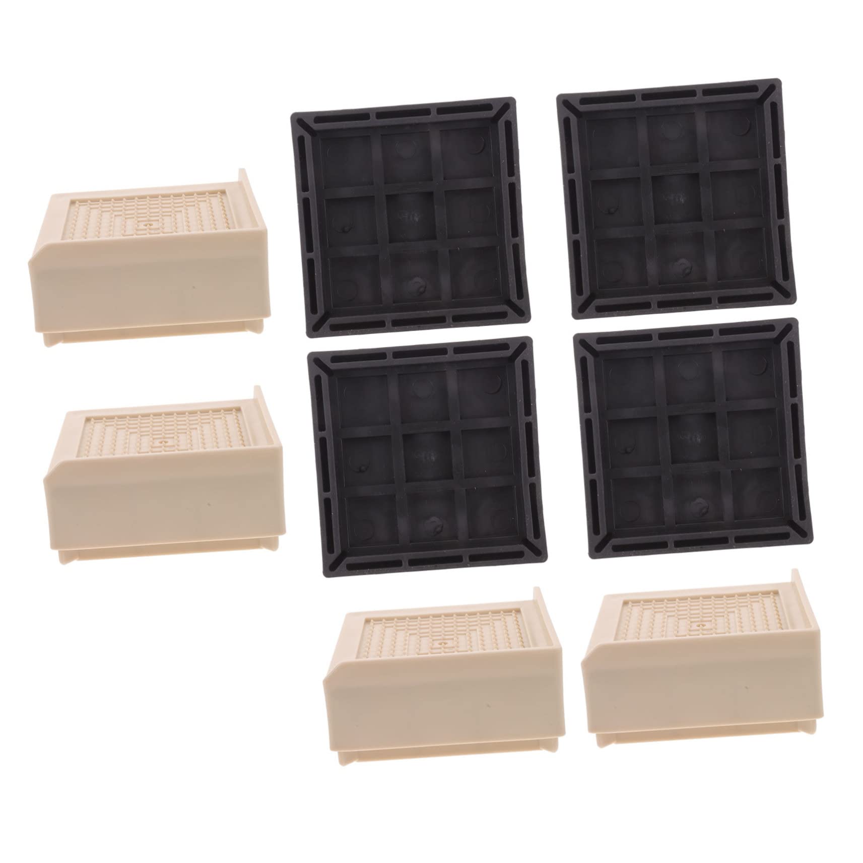 Mipcase 4pcs Bed Risers Heavy Duty Couch Table Leg Risers Adjustable Bed Frame Lifter