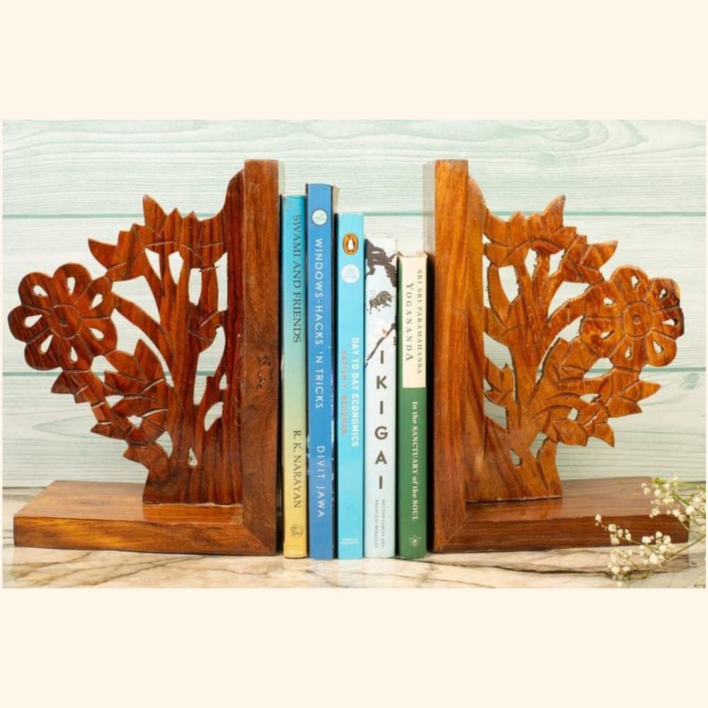 See full amazon price history chart for Indian Essence by AD Arts Brown Wooden Bookends Sheesham Wood Hand Carved & Engraved Tree Design Book Holder Stopper Table Top for Shelves Indian Essence by AD Arts Brown Wooden Bookends Sheesham Wood Hand Carved & Engraved Tree Design Book Holder Stopper Table Top for Shelves (B0B7XRF487) Amazon Price History, Amazon Price Tracker