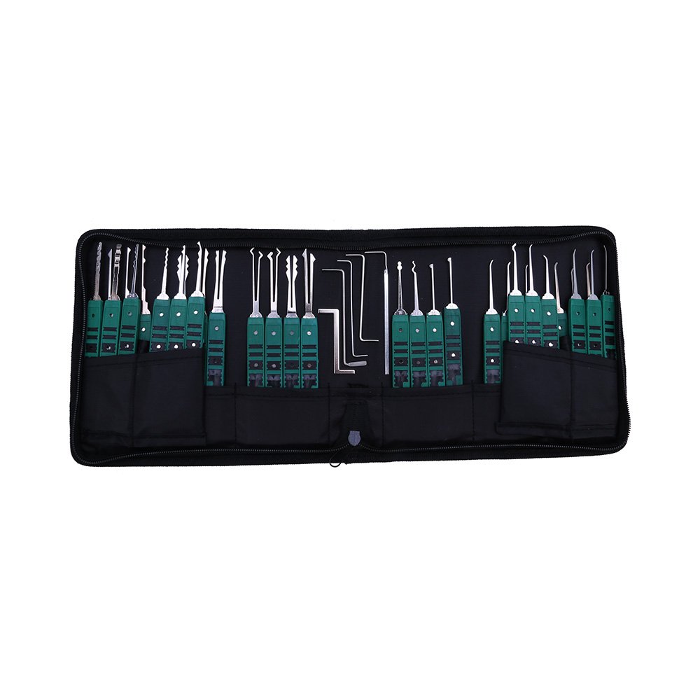 32-tlg. Dietrich-Set Mit 5 Übungsschlössern - Lockpicking Für Anfänger