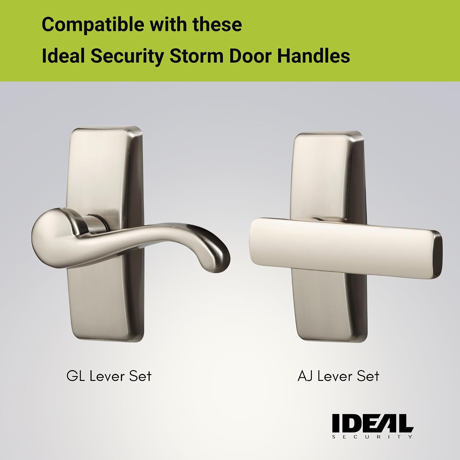 Ideal Security Deadbolt for Storm and Screen Doors, Satin Silver, Key Lock