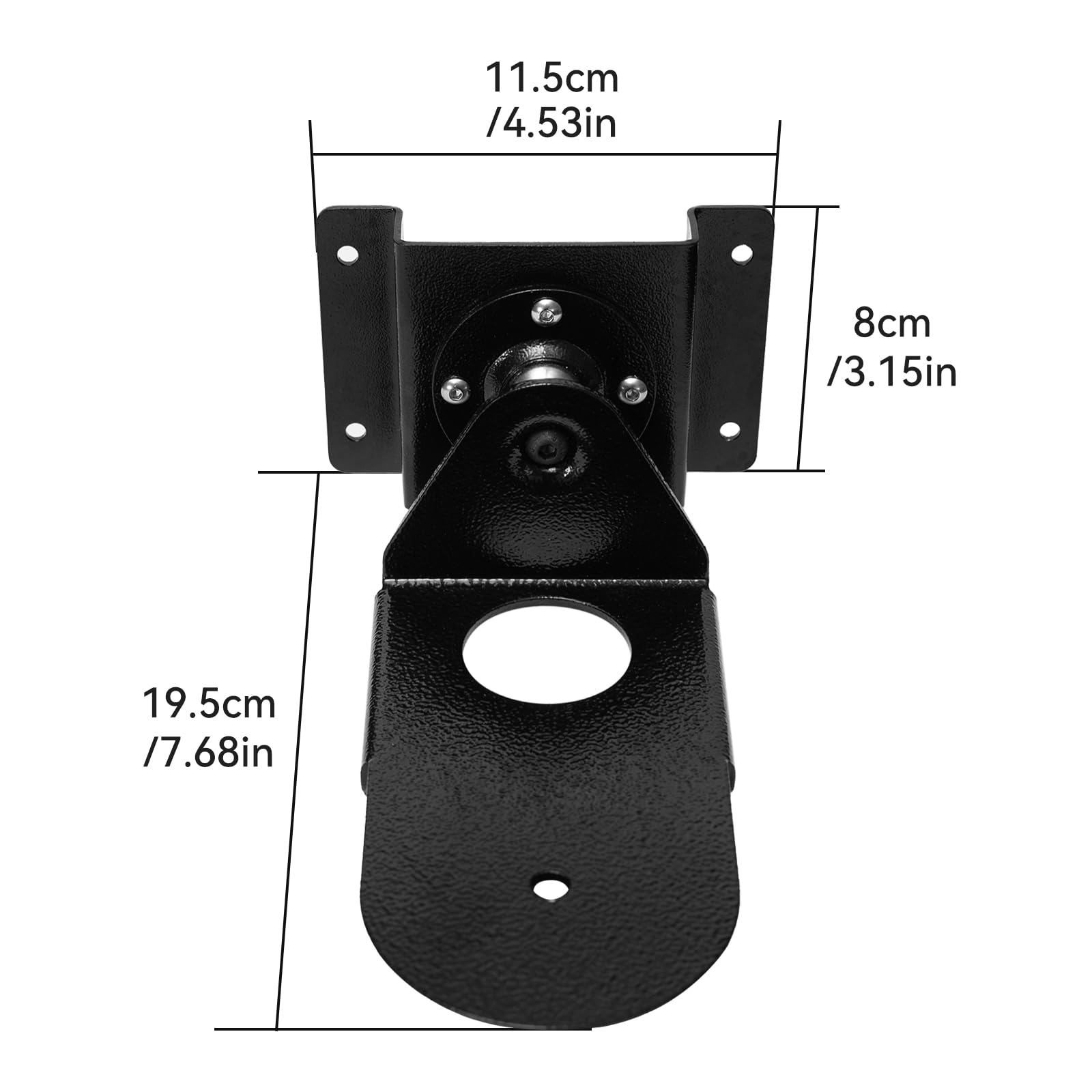 shinar Soporte de pared metálico para ECH0 Studio 2025, orientable hasta 360°, inclinable -50°/+50°, accesorio para estudio 2025 con gestión de cables (negro)