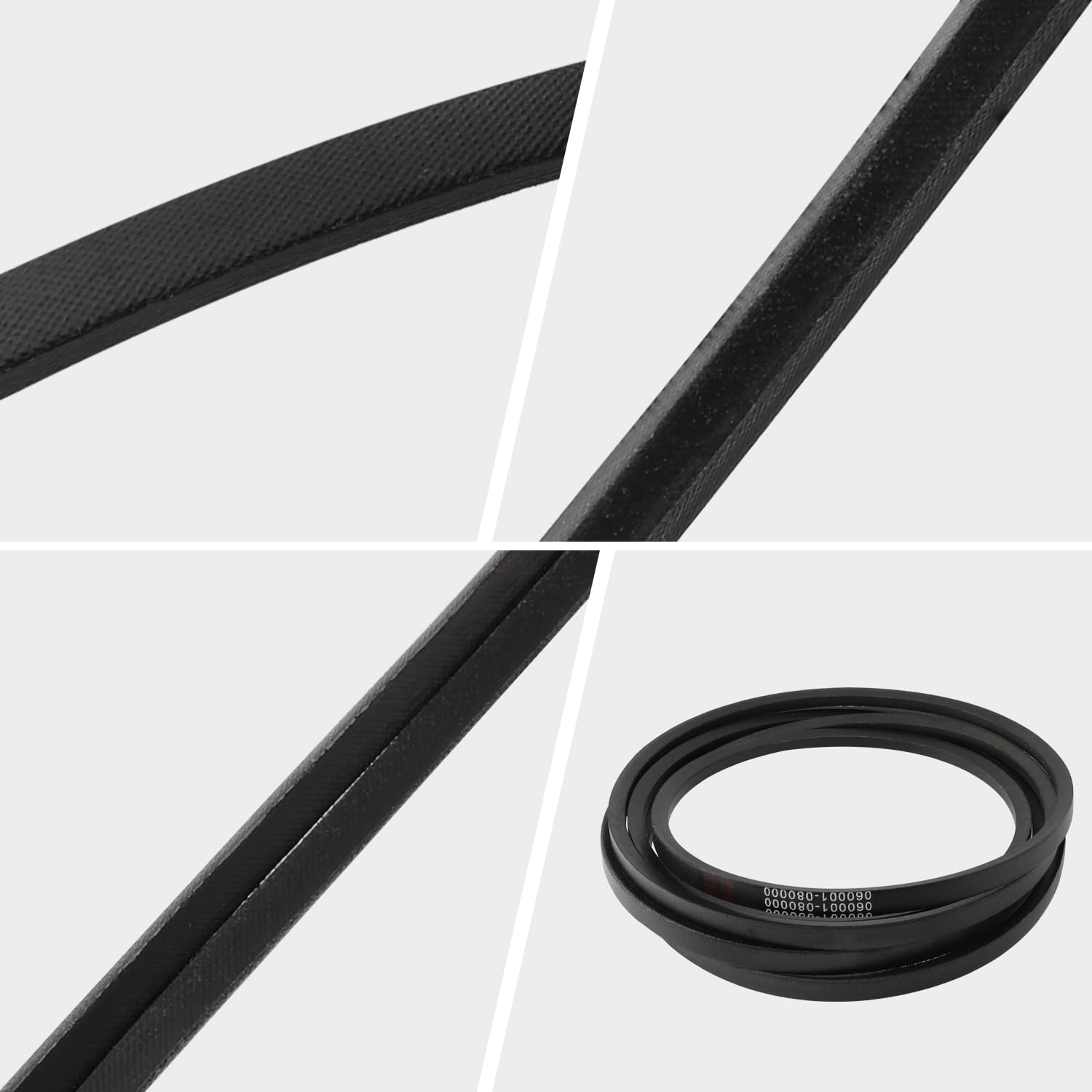 Mower Deck Belt 1/2" X 144.5" Compatible with John Deere GX26422 Z325E Z355E Z355R Z375R Replace#: 060001-080000,Zero Trun Mower with 48'' 54'' Deck, Aramid Cord