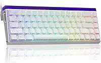 AULA Teclado para jogos Hero 68 HE 60% com fio, teclado magnético com efeito Hall com taxa de pesquisa de 8K Hz, teclas PBT impressas laterais, caixa de luz retroiluminada RGB, software web