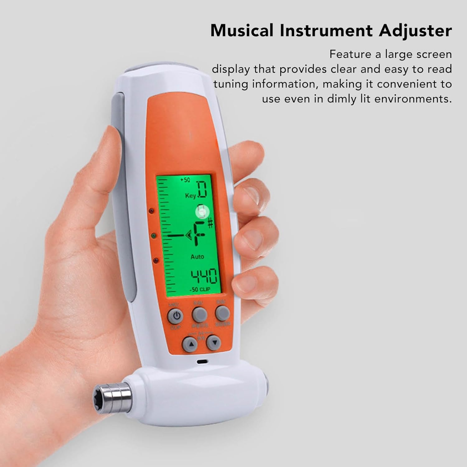 Guzheng Electronic Tuner Sensitive High Accuracy Large Screen Tuning Wrench Musical Instrument Adjuster