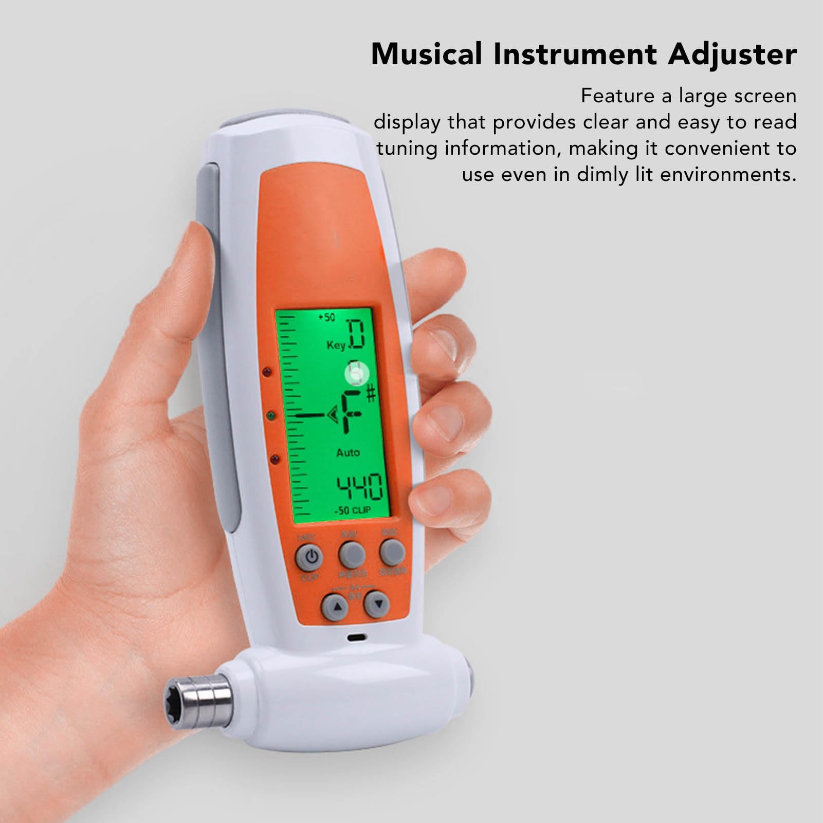 Guzheng Accordatore Elettronico, Regolatore della Chiave di Accordatura per Schermo Grande Ad Alta Precisione Sensibile Accessorio per Strumenti Musicali 3 in 1