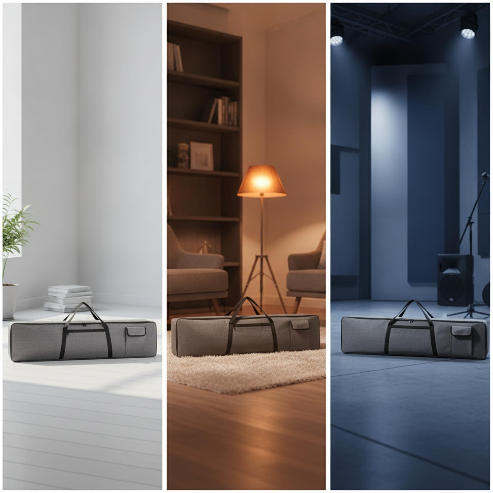 Qianly Custodia Imbottita Borsa Portatile per Tastieristi, Casa, M, 61 Key