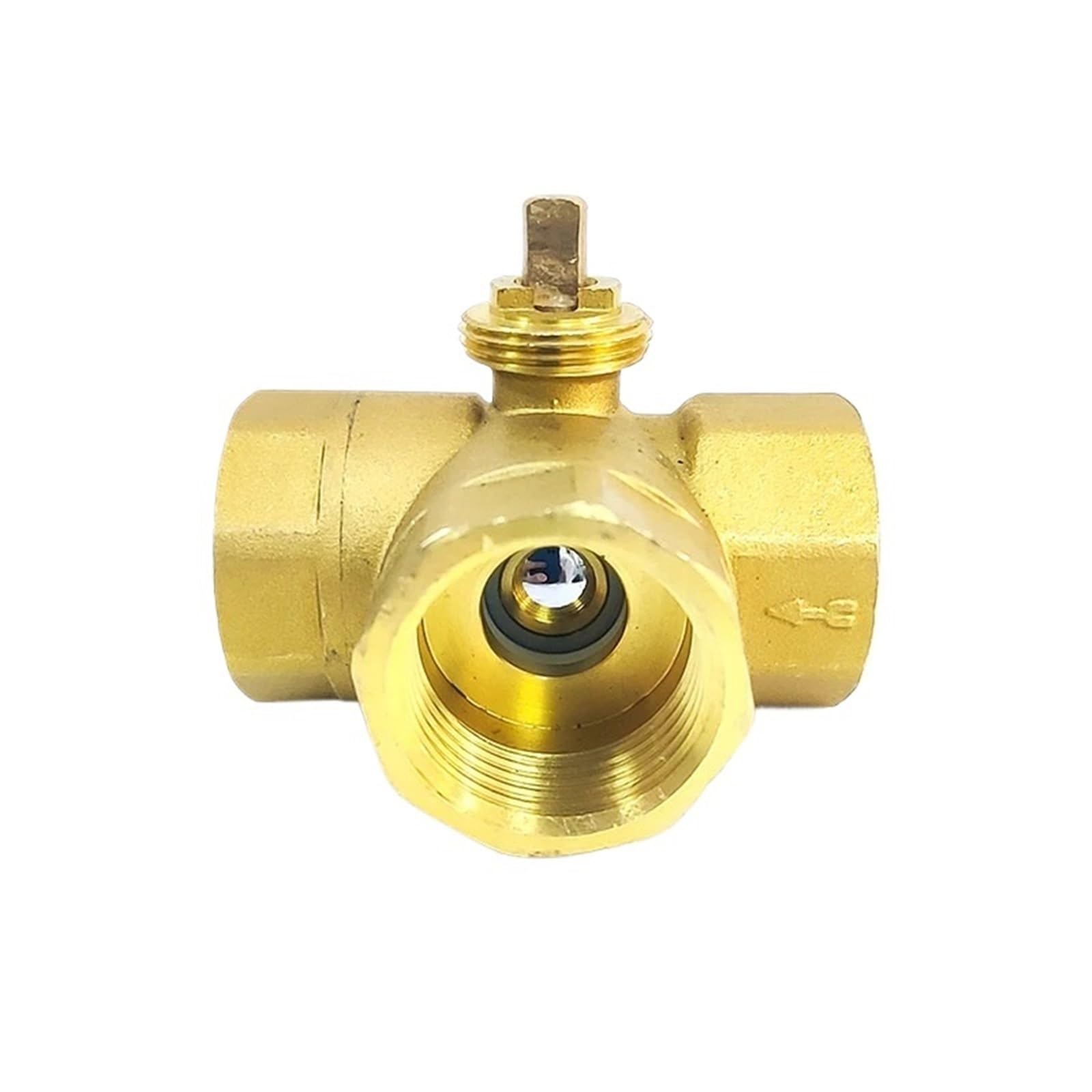 PXQCHAVLN DN15 DN20 DN25 Motorized Brass Ball Valve Body 3 Way Electric Thread Ball Valve Body