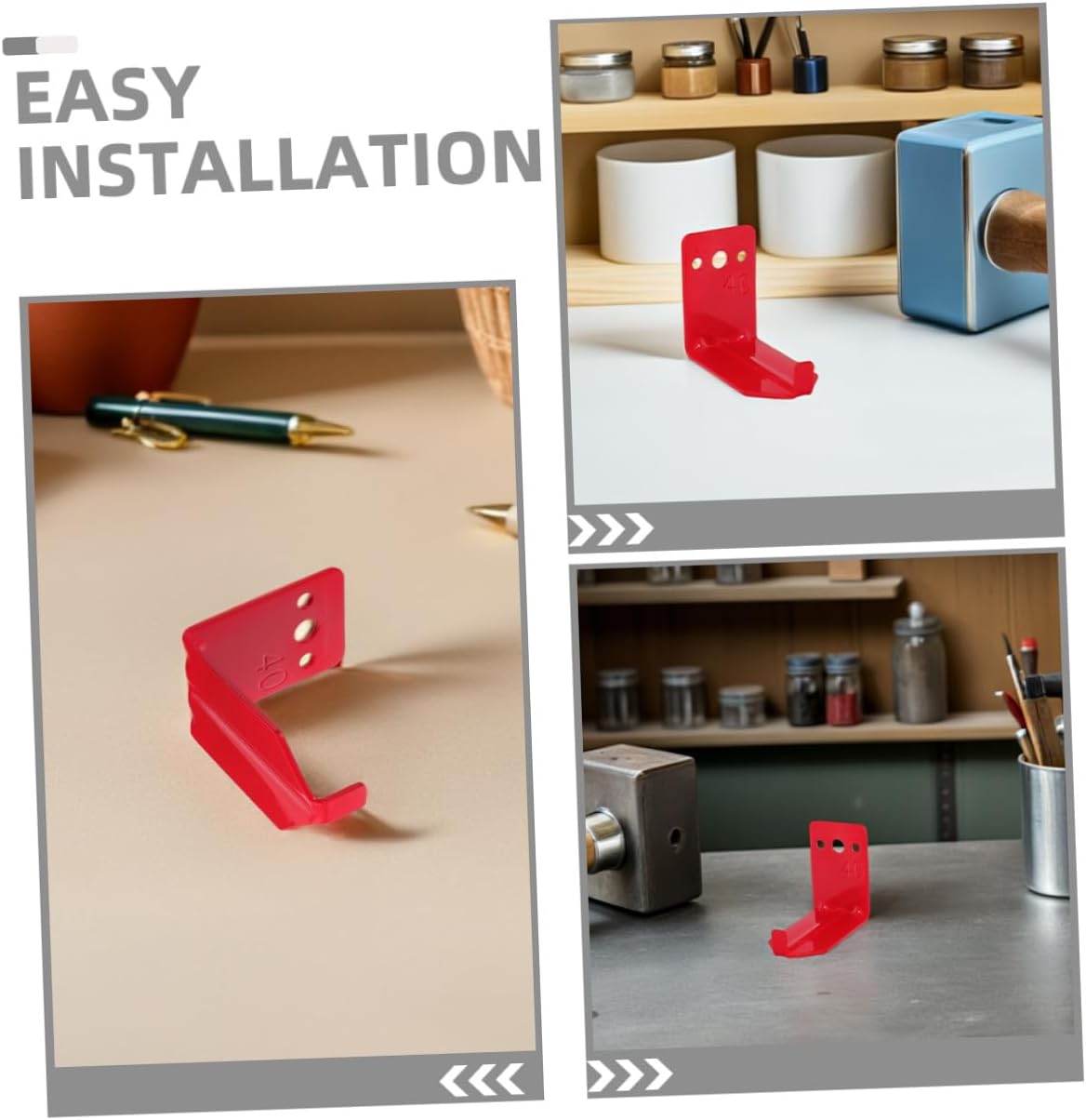 12pcs Fire Extinguisher Wall Mount Brackets to 40 Lbs, Heavy Duty Metal Holder with Screws and Gaskets, Suitable for Dry Chemical and Water Extinguishers, Industrial