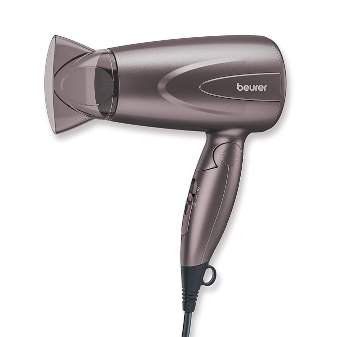 Beurer Professional Foldable, Travel Friendly, Compact 1300 Watts Hair Dryer With 2 Ultra Heat & Speed Settings,Automatic Overheating Protection, Mettalic Color (3 Years Warranty) at Rs. 799