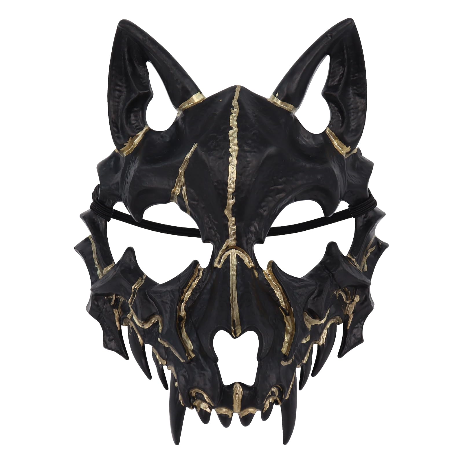 hbbhml Scary Animal Half Face Mask Costume Cosplay Accessory for Halloween Masquerade Carnival Party