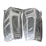 YTMGTZOAZ Matte Black Rear Lamp Cover Trim Compatible For Isuzu Dmax 2012 2013 2014 2015 2016 2017 2018 2019 Car Tail Light Parts Ycsunz(CHROME)