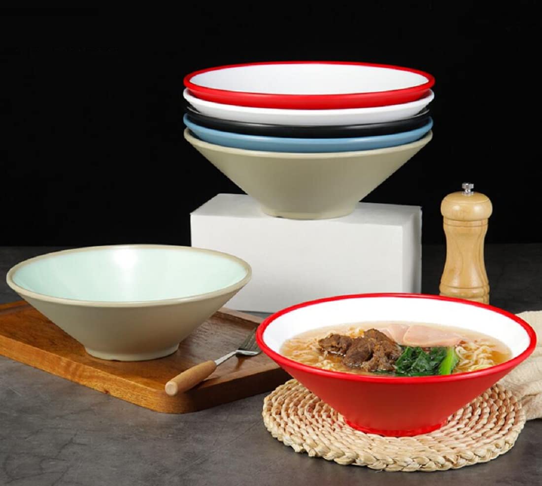 Japonés Conjuntos De Cuencos De Ramen (6 Piezas), Tazón De Sopa De Fideos Ramen Japoneses Grandes De 1150Ml, para Fideos, Pho, Fideos, Udon