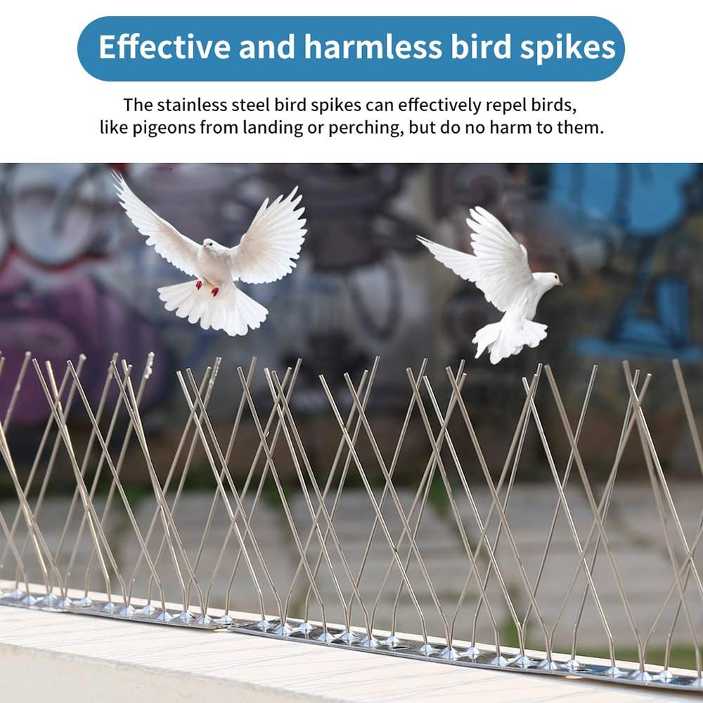 Picos For Pájaros, Picos For Pájaros De Acero Inoxidable De 0,5 A 10 M, Picos Repelentes For Pájaros, Kits De Cercas Con Picos For Palomas Con Forma De Flecha For Disuadir A Pájaros, Cuervos Y Gatos(7