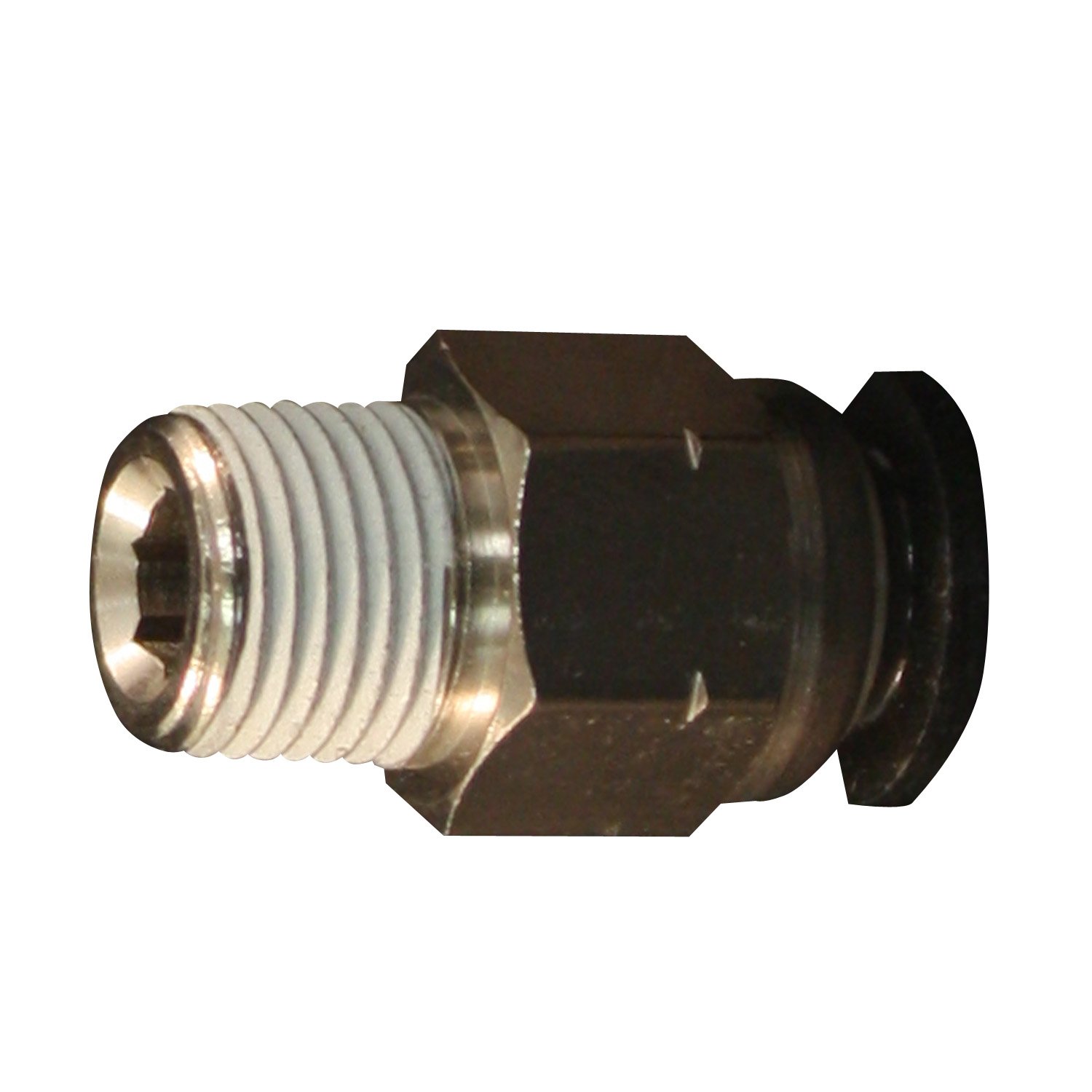 Milton 2200-5 1/8 MNPT 5/16 OD Push to Connect Tube Fitting - Box of 10