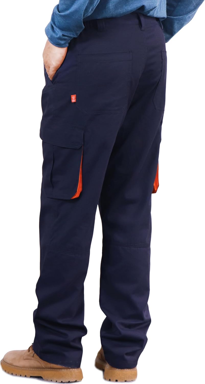 BOCOMAL FR Pants for Men Utility Cargo Pockets Flame Resistant/Fire Retardant Carpenter Water Oil Repellent Finish - Image 7