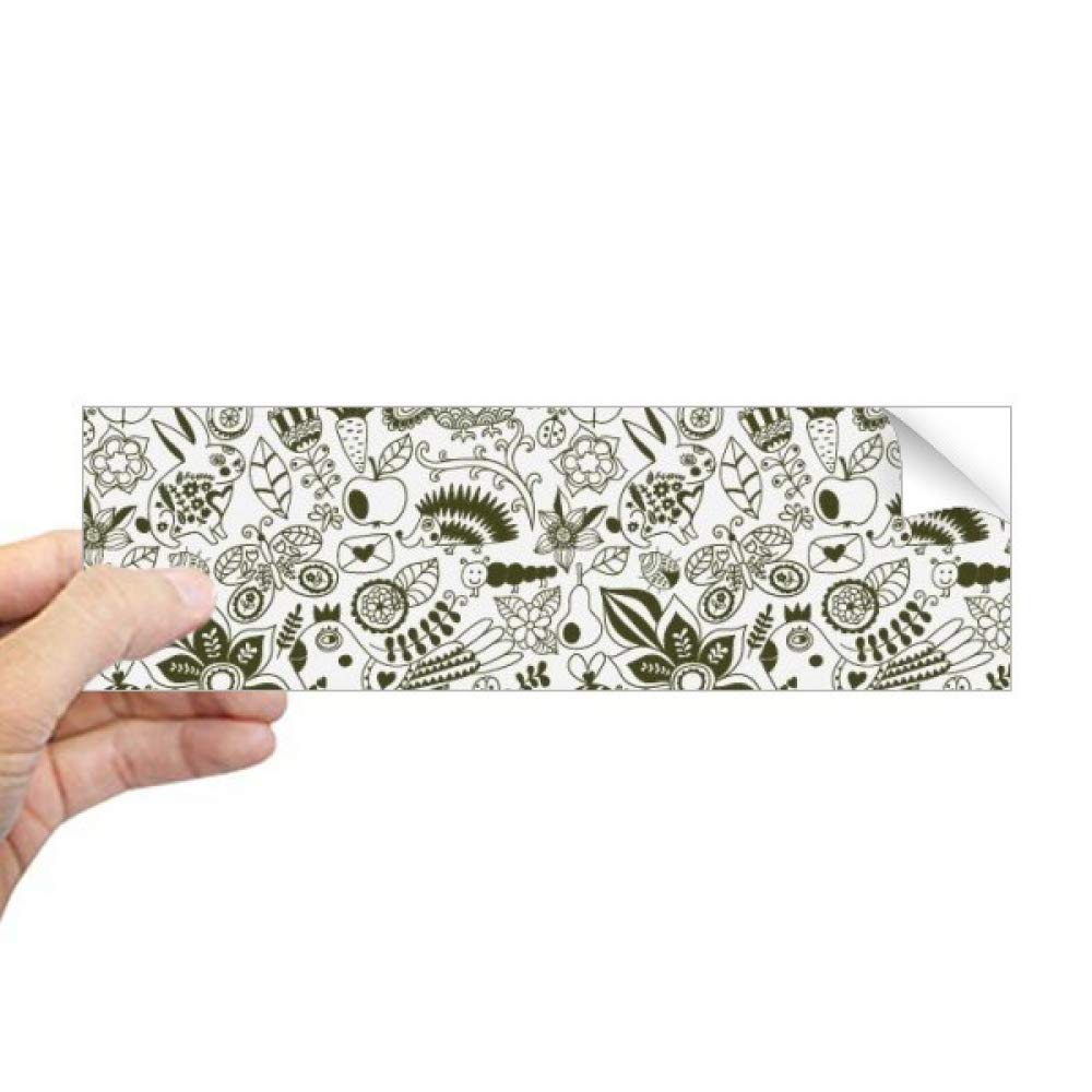 Autocollant rectangulaire noir et blanc pour carnet pour personnaliser sans abîmer