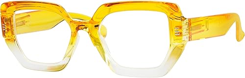 Miniatura 1 de Eyekepper Gafas de lectura de marco grande para mujeres - Lectores de moda - Amarillo +2.75
