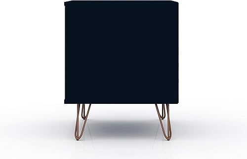 Miniatura 9 de Manhattan Comfort Rockefeller - Mesita de noche con cajones, mesa de noche moderna de mediados de siglo, organizador de almacenamiento y exhibición,