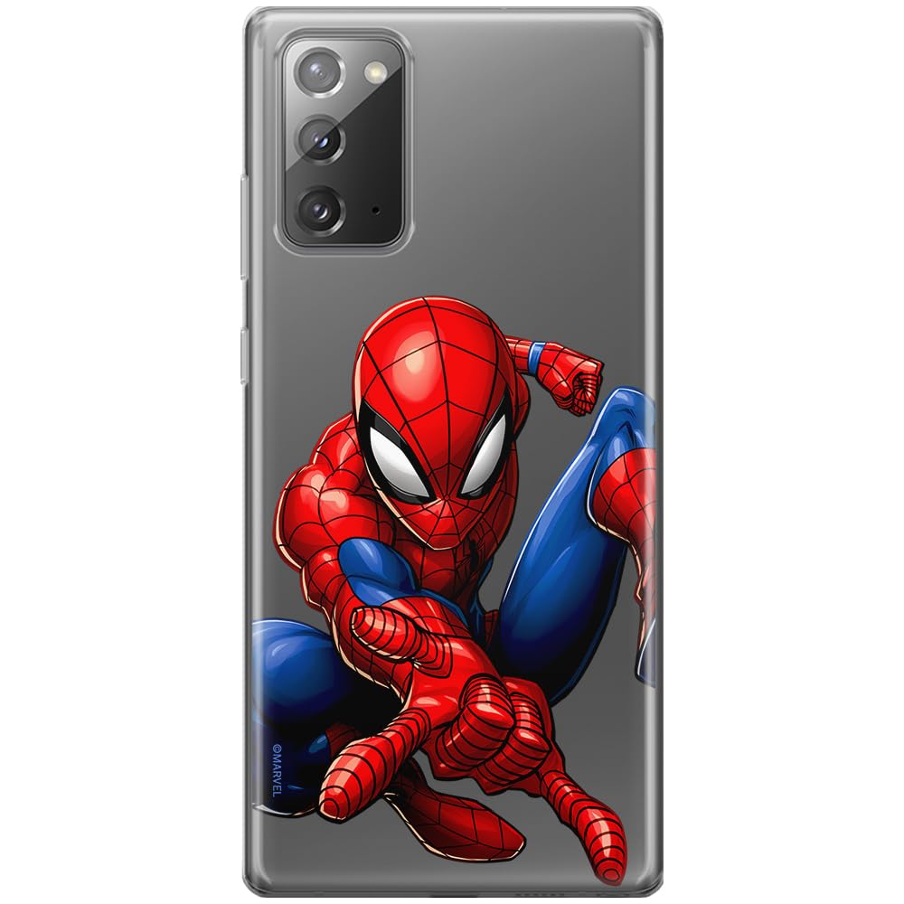 ERT GROUP mobile phone case for Samsung GALAXY NOTE 20 original and officially Licensed Marvel pattern Spider Man 040 optimally adapted to the shape of the mobile phone, partially transparent