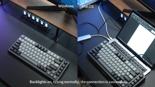 Amazon.com: YUNZII B75 Mechanical Keyboard,75% Layout with