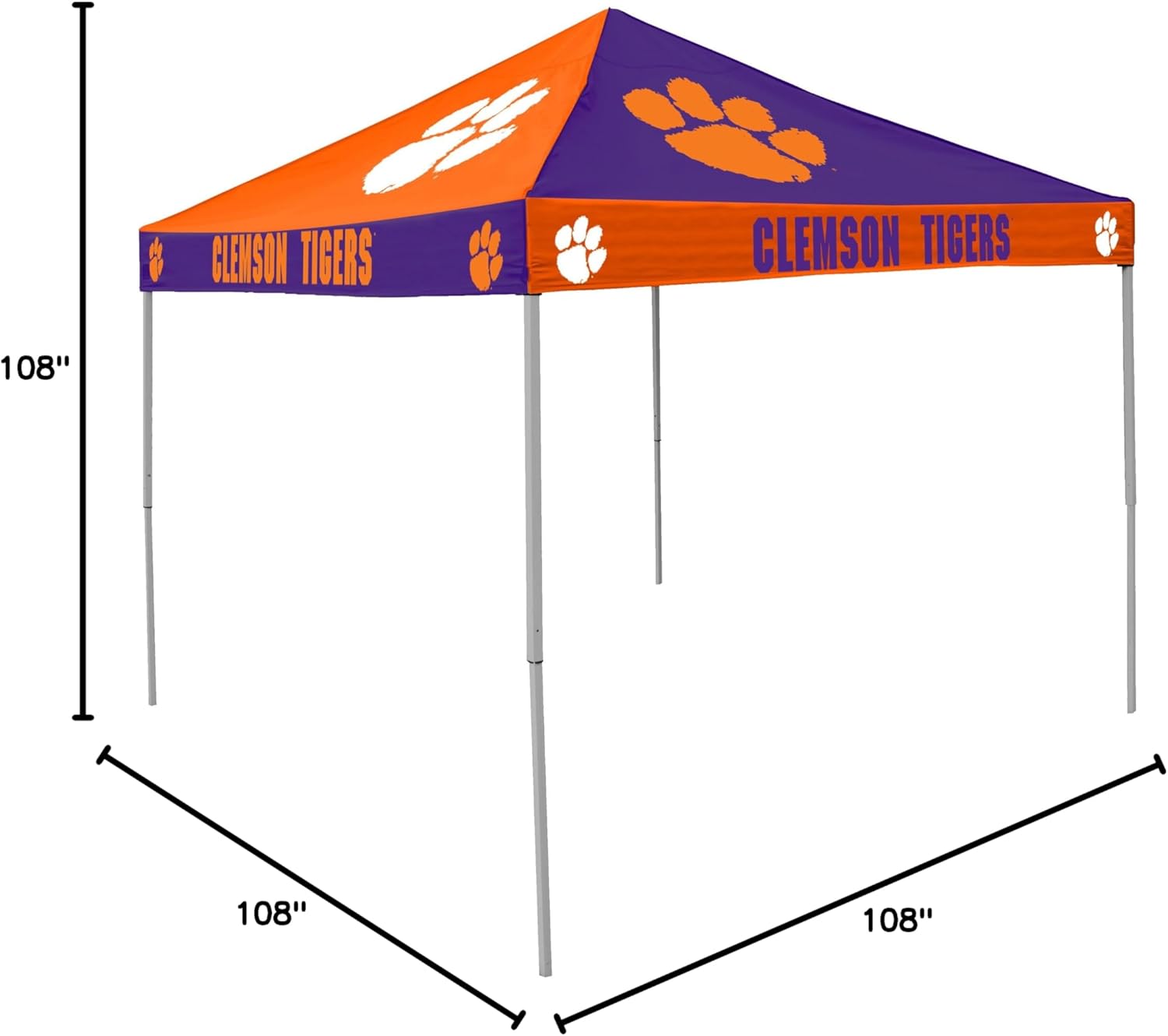 Logo Brands Officially Licensed NCAA CB Canopy Tent, One Size, Team Color