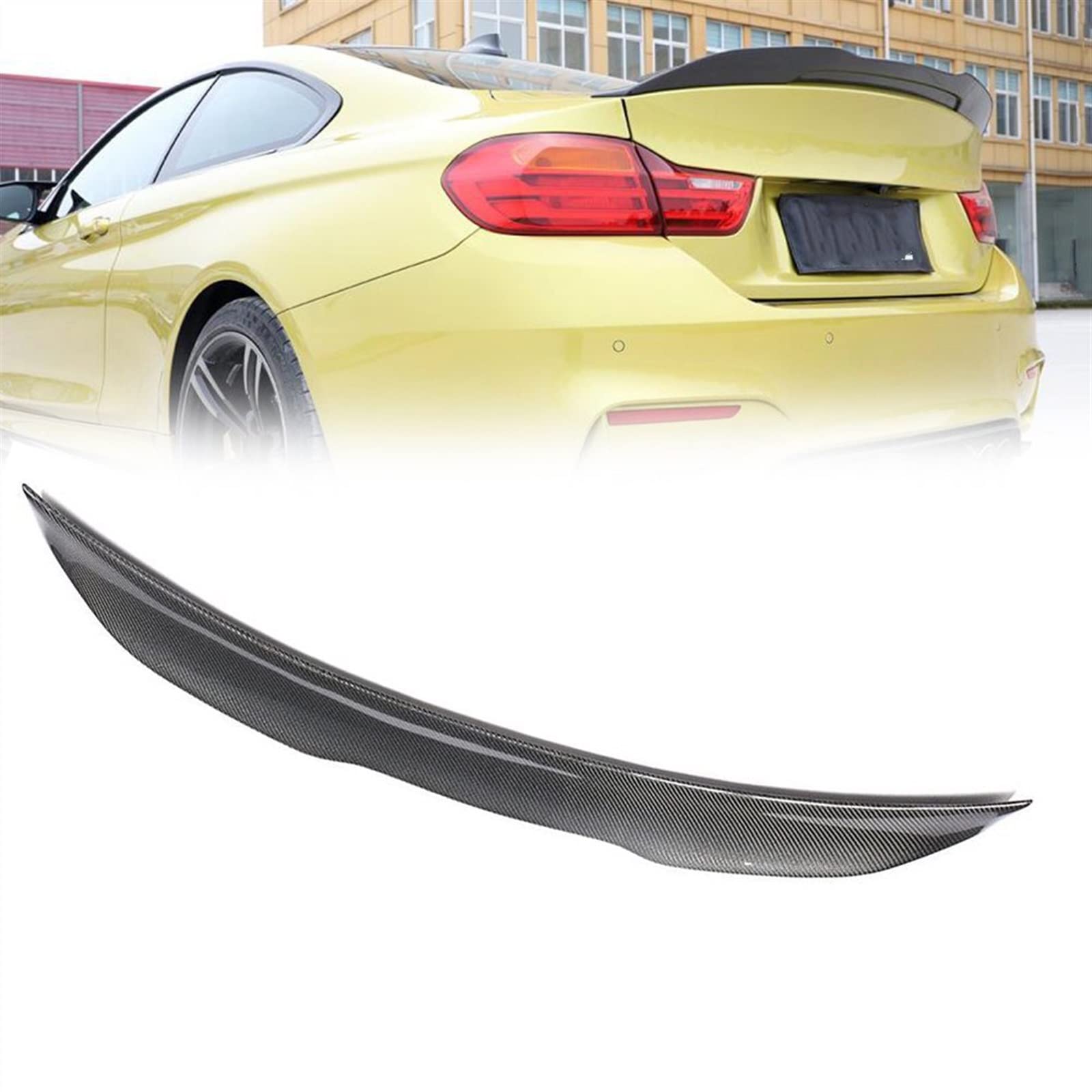 Becquet de coffre arrière en fibre de carbone pour F82 M4 Coupé 2 portes 2014-2018
