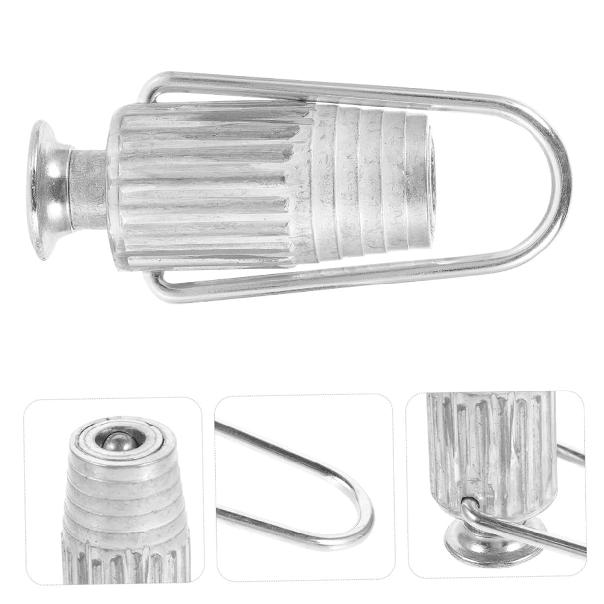 TOYANDONA 5pezzi Tenditore per Corda Stendibiancheria in Lega di Alluminio Kit di Meccanismo di Serraggio Regolabile per Balconi Patii e Campeggio Resistente e Leggero