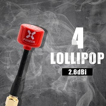 2pcs FOXEER FPV Antenna Lollipop 4 Updated Version 5.8GHz RHCP 2.5Dbi SMA for FPV Racing Drone Fatshark Goggles TX RX