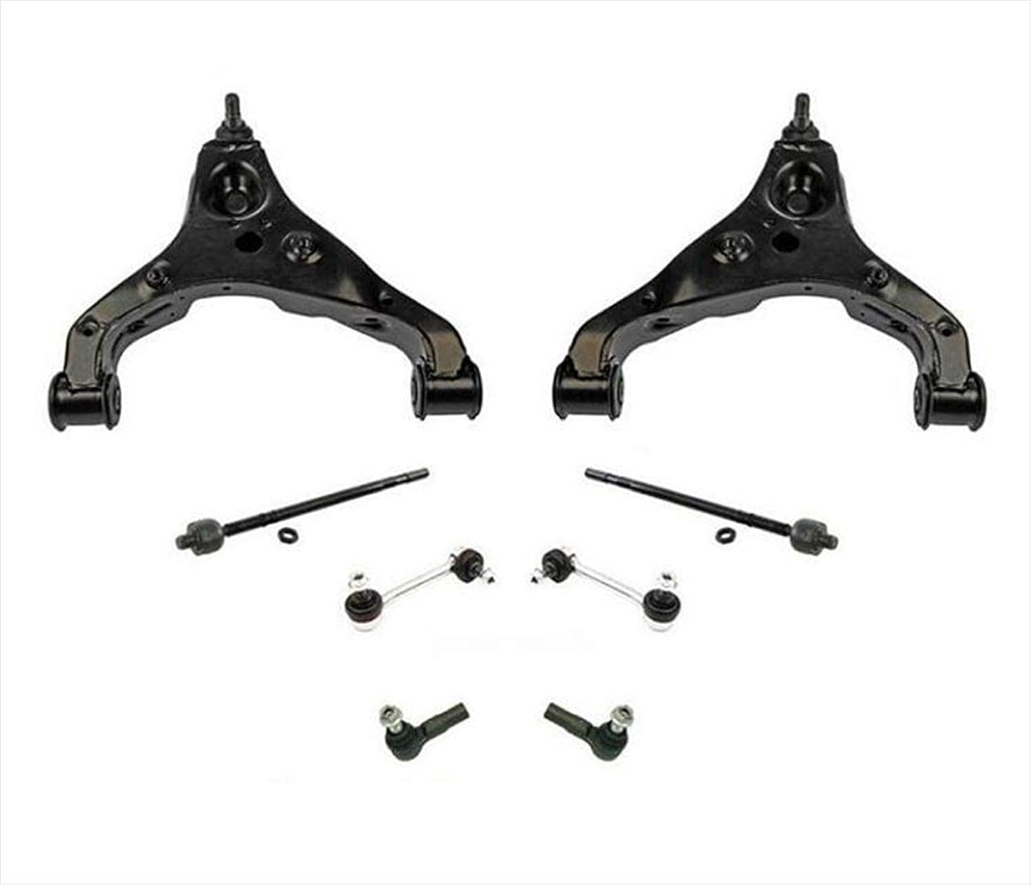 Replacement Parts for Front Lower Control Arms Bushings Links & Tie Rods for 2007 2008 2009 2010 2011 2012 Dodge Sprinter Van 2500 3500 Control Arm Chassis Kit