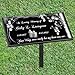 JTHMFDC Grave Markers for Cemetery for Humans headstones for Graves for Cemetery Garden Memorial Stones Plaques Memorial Plaques for Outdoor headstones for Graves Grave Markers, Large, Text Style
