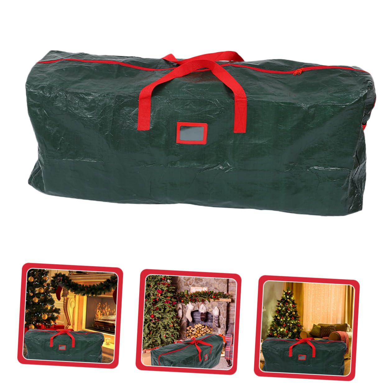 Homoyoyo Bolsa de Almacenamiento para Árbol de Navidad Grande 165X38X76 CM con Cremallera y Asas Reforzadas para Organizar y Proteger Decoración Navideña